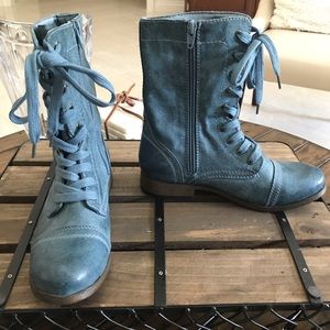 MOSSIMO Blue Combat Boots